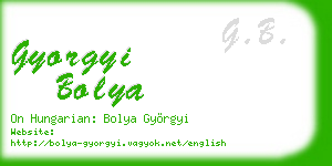 gyorgyi bolya business card